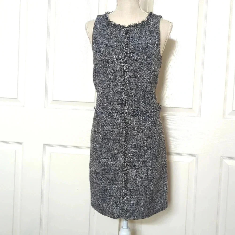 Michael Kors Sleeveless Tweed Shift Dress - Picture 4 of 7